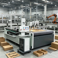 CNC-mes snijmachine voorbeeldtafel golfkarton snijplotter kartonnen doos snijplotter