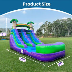 <span class=keywords><strong>Achat</strong></span> direct usine : Toboggan aquatique <span class=keywords><strong>gonflable</strong></span> violet tropical de qualité commerciale pour jeux aquatiques en extérieur et location professionnelle - Product Image 6