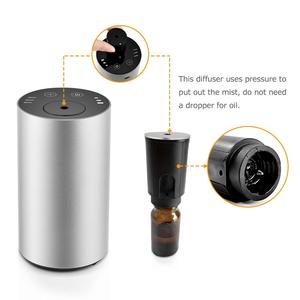 专业便携式可充电铝雾化器无水精油芳香扩散器USB/酒店电池电源 - Product Image 5