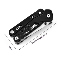 Pince multifonction pliable en acier inoxydable, couteau, coupe-fil, tournevis, lime, outil de survie EDC, outil de poche pour le camping, outil multifonction