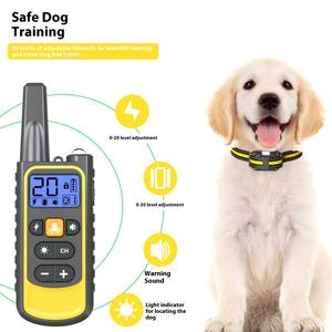 Kerah Kereta anjing IP67/1000m anjing statis/Vibe/bip keturunan besar isi ulang CE/FCC - Product Image 6