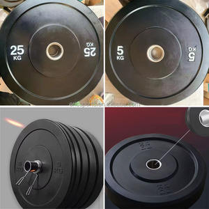 Discos de Pesas para Gimnasio Comercial, Entrenamiento de Fuerza, Hierro Fundido Recubierto de Goma Antideslizante, Capacidad de 10 kg a 150 kg, Diámetro de Barra de 50 mm, <span class=keywords><strong>Eric</strong></span> - Product Image 6