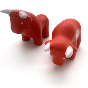 Pelota Antiestrés <span class=keywords><strong>de</strong></span> Espuma <span class=keywords><strong>de</strong></span> PU con Forma <span class=keywords><strong>de</strong></span> Toro, Logotipo Personalizado, Regalos Promocionales Corporativos, Pelota Antiestrés Red Bull con Cuernos Blancos - Product Image 3