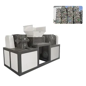 High quality plastic/ wood / metal twin shaft shredder recycling heavy duty fiber crushing machine