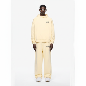 Conjunto de sudadera unisex de alta calidad, Sudadera con capucha y Jogger con logotipo personalizado, ropa de invierno de marca privada para hombre y mujer - Product Image 1