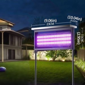 Lámpara Solar LED Antimosquitos IP66, Material ABS, Panel Solar Mono-Si, 10000 Horas de Duración, para Jardín, Luz Blanca Cálida, Exterior - Product Image 1