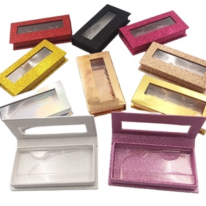 Custom Luxury Storage Box Magnetic Packaging Box for False Eyelash Eyelashes Natural False Lashes Hair Extension Storage Boxes