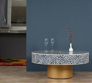 โต๊ะกาแฟสไตล์โบราณฝังกระดูก งานแฮนด์เมด เฟอร์นิเจอร์อินเดียแบบดั้งเดิม สำหรับห้องนั่งเล่น ห้องครัว โรงแรม ในอินเดีย ขายดีที่สุด - Product Image 1