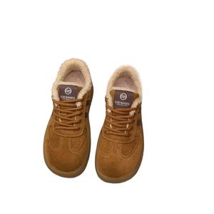 EzeiShoes Baskets pour femmes à semelle épaisse, doublure en toile couleur café, chaudes toutes saisons, chaussures décontractées, semelle intermédiaire en TPU, semelle extérieure en PU, couleur unie - Product Image 3