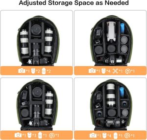ฟรีกระเป๋าเป้สะพายหลังใส่กล้องแบบพรีเมี่ยม, ทนทาน, มีสไตล์และพื้นที่กว้างขวางสำหรับเก็บอุปกรณ์ถ่ายภาพสำหรับมืออาชีพและผู้ที่ชื่นชอบ - Product Image 3