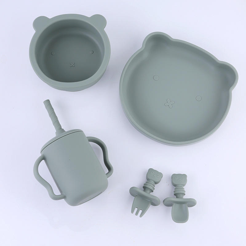 ชุดห้าชิ้นหมี [สีเขียวมะกอก]