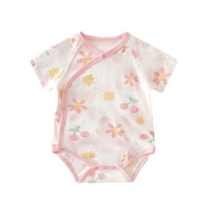 Body de Bebé para Verano, Manga Corta, Algodón Puro, Transpirable, Tejido de Punto, para Recién Nacida - Product Image 5