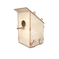 Fichiers de découpe CNC pour mangeoire à oiseaux en bois, nichoir suspendu, maisonnette pour animaux, maison de poupée – Fichiers de découpe laser SVG DXF CDR Plans vectoriels