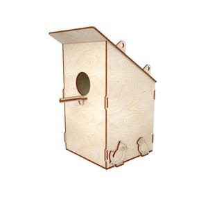 Cnc Snijden Vogel Feeder Houten Vogel Feeder Opknoping Vogelhuisje Pethouse Poppenhuis Laser Cut Bestanden Svg Dxf Cdr Vector Plannen Bestanden - Product Image 2