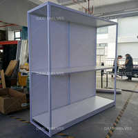 Schappen supermarkt voor fruit en groenten, supermarkt display schappen voor brood, modern supermarkt ontwerp en lay-out