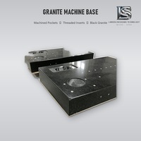 Plaque de base en granit Lansen de grande taille avec découpes circulaires pour structure de lit de machine, origine Pékin, 195 kg, garantie 1 an