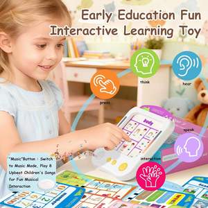 Libro <span class=keywords><strong>Audio</strong></span> Educativo Interattivo per Bambini - Apprendimento della Fonetica Senza Schermo con 30 Flashcard (Materiale Cartaceo) - Product Image 2