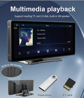 Universel Portable 10.26 pouces voiture stéréo Carplay Android Auto voiture stéréo DVD degré Rotation lecteur autoradio