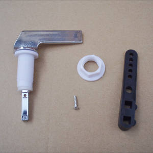 Accessoires de réservoir de toilette en plastique plaqué, levier de chasse d'eau, levier latéral de toilette pour toilette universelle, levier latéral <span class=keywords><strong>universel</strong></span> - Product Image 3