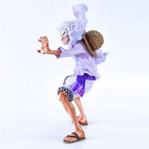 Jouets en résine PVC de haute qualité Action & toy 22cm dieu soleil démon fruit Gear 5 figurines d'anime de posture de combat Nika une pièce Luffy - Product Image 4