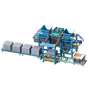 QTM18-15 pallet free brick packing machine production line