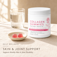 Gummies de Collagène Marin 500mg Acide Hyaluronique 50mg Vitamine C 60mg Supplément Végétalien à Base de Pectine à Croquer pour la Peau