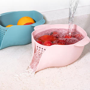 Panier de lavage en silicone pour la maison, plateau à fruits, panier de drainage de cuisine, panier de lavage pour fruits et légumes - Product Image 1