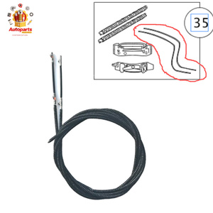 Cable de Techo Solar de Alta Calidad <span class=keywords><strong>452</strong></span> para <span class=keywords><strong>SMART</strong></span> ROADSTER HOOD W452, CABLES LARGOS, cable de techo solar Q0014817V003000000 - Product Image 2