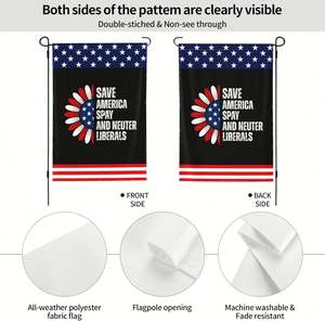 Drapeau de jardin 12x18 pour décoration extérieure, idéal pour la cour et les petites décorations extérieures - Product Image 2