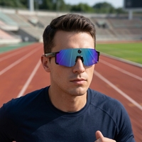Gafas Inteligentes Deportivas para Exteriores M14 con Carga, Asistente de IA, Llamadas Telefónicas, Reproductor de Música, Video 1080P, Control Táctil, Resistentes al Agua IPX-4, Activas