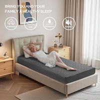 Protège-matelas matelassé imperméable à ultrasons, hypoallergénique, élastique et doux pour hôtel