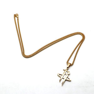 Collier logo de l'équipe de basket-ball, série LOGO, <span class=keywords><strong>Lakers</strong></span> bull, Raptors thermiques, fusée, périmètre, pendentif en acier titane - Product Image 2