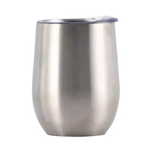 Latest Design 304 Stainless Steel Eggshell Cup Creative U-Shaped 12oz Wine Cup & Thermos Factory Wholesale for Foreign Trade - Product Image 1