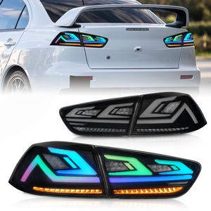 ไฟท้ายรถสีสันสดใสสำหรับมิตซูบิชิแลนเซอร์2008 2018 RGB ดัดแปลงไฟท้ายรถแบบ LED RGB - Product Image 3