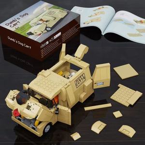 Ensemble de blocs de construction Mutt Cutts Dumb's Dog Cart, 499 pièces, modèle de véhicule de film créatif, jouet éducatif à assembler pour enfants et collectionneurs - Product Image 4