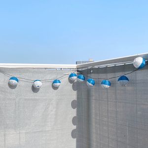 Hauteur 1m/2m gris soleil Shad Net 95% jardin Net <span class=keywords><strong>balcon</strong></span> écran de confidentialité Patio toit extérieur perforé épaissi Protection de la vie privée - Product Image 6