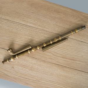 Pipa para fumar de latón largo tradicional Pipa de tabaco duradera desmontable - Product Image 3