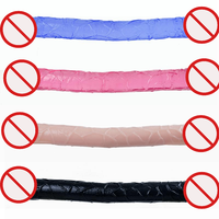 Dildo double flexible pour femmes, en TPE souple et réaliste, étanche et écologique, double usage pour le plaisir individuel ou en couple, préliminaires intimes