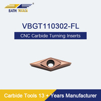 Outils de coupe de machines CNC VBGT110302-FL lames de tour à puce tranchantes bons outils de précision Inserts en carbure de tungstène à prix inférieur