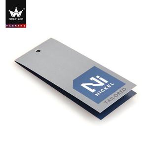 Crown Win Personalized Recycled Die Cut Coated Paper Hang Tags Commercial Identification with Optional <b>Strings</b> Printing Process - Product Image 6