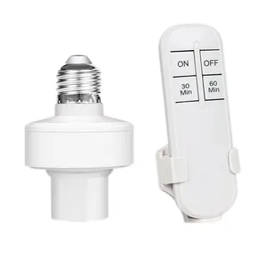 220V Afstandsbediening Schakelaar Draadloze E27 Schroef Licht Base Op/Off Timer Schakelaar Socket E27 Lamp Houder Voor led Lamp Smart Home