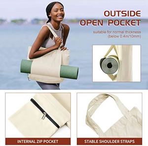 กระเป๋าผ้าแคนวาสสำหรับฝึกออกกำลังกายพร้อมโลโก้ออกแบบได้ตามต้องการ - Product Image 6