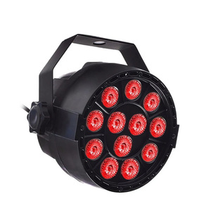 Wf 1W 12-Eyes 3in1 mini nhựa ánh sáng sân khấu RGB DMX512 LED phẳng mệnh ánh sáng thanh sàn nhảy đám cưới DJ thiết bị - Product Image 1