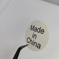 Étiquettes autocollantes découpées à l'emporte-pièce, transparentes, écologiques, imperméables et résistantes à l'huile, pour l'identification de l'origine des produits en vrac, destinées à l'exportation