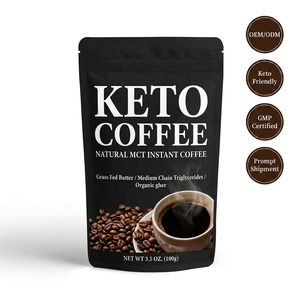 <span class=keywords><strong>Café</strong></span> Keto Slim de Marca Privada |   Mezcla de <span class=keywords><strong>Café</strong></span> MCT Instantáneo de Sabor Neutro para Pérdida de Peso, Venta al por Mayor Directa de Fábrica - Product Image 1
