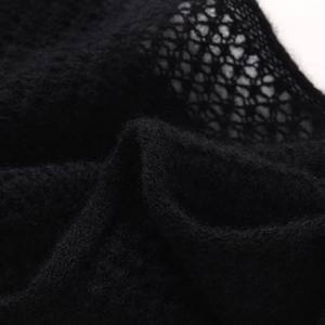 Explosions 100% Reines Kaschmir Luxus Muslimischer Damen Winter Dreiecksschal Einfach Bequem Warm Vielseitig Gestrickter Schal - Product Image 4