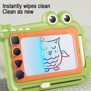 Tableau magnétique à dessin pour enfants avec 4 tampons, bloc de dessin effaçable, jouet éducatif pour les tout-petits de 3 ans et plus - Product Image 5