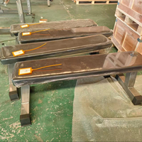 Banc plat en acier inoxydable - Plateforme robuste pour l'entraînement de la poitrine et du haut du corps - Équipement de fitness professionnel pour salle de sport commerciale