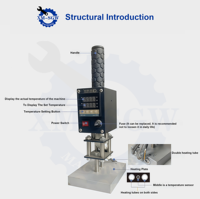 Hot-selling Preço de fábrica Mini Handheld Manual Hot Stamping Machine para sapatos de couro