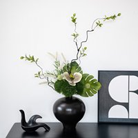 Nieuwe handgemaakte Chinese zijden kunstbloemenset Phalaenopsis Hortensia vintage woonkamer decoratie bloem